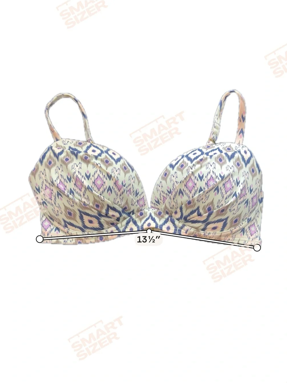 Victoria’s Secret Ikat Print Underwire Bikini Top 34D Adjustable Swim Top